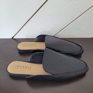 NEW Journee Collection Akza Women's 11 Black Slip-On Mules